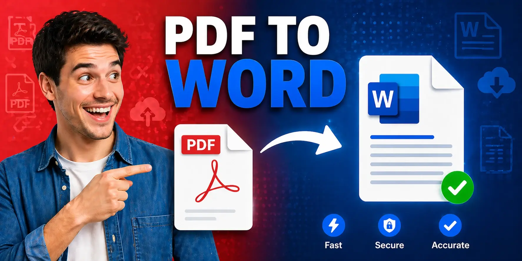 PDF to Word converter — convert PDF to editable DOCX preserving fonts, images, and tables