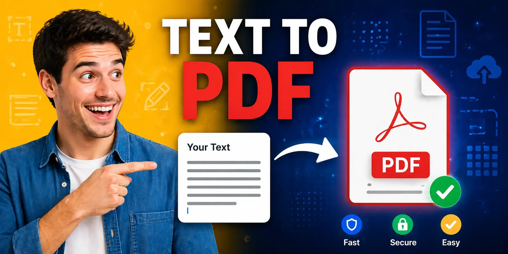Text to PDF converter — turn plain text into a professional PDF with custom page size, margins, and font