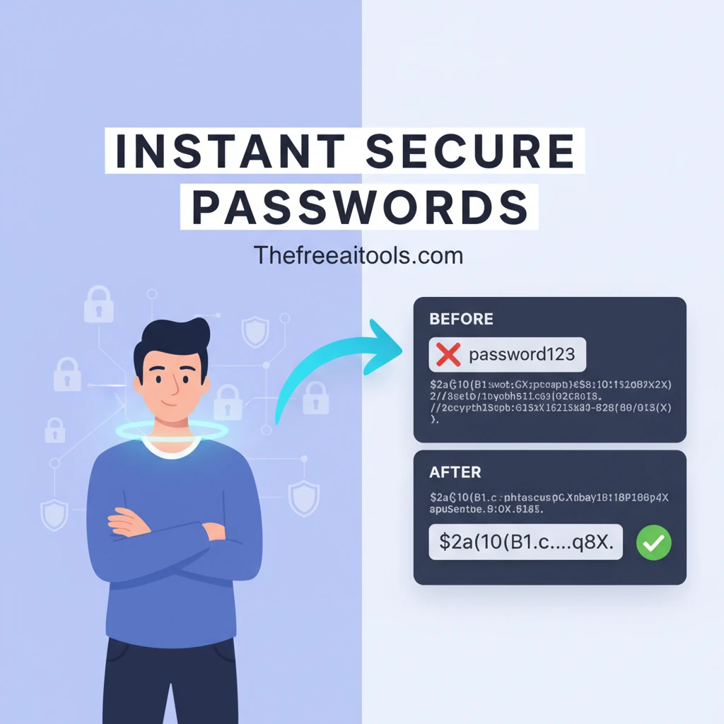 Free Bcrypt Generator — hash and verify passwords with bcrypt online