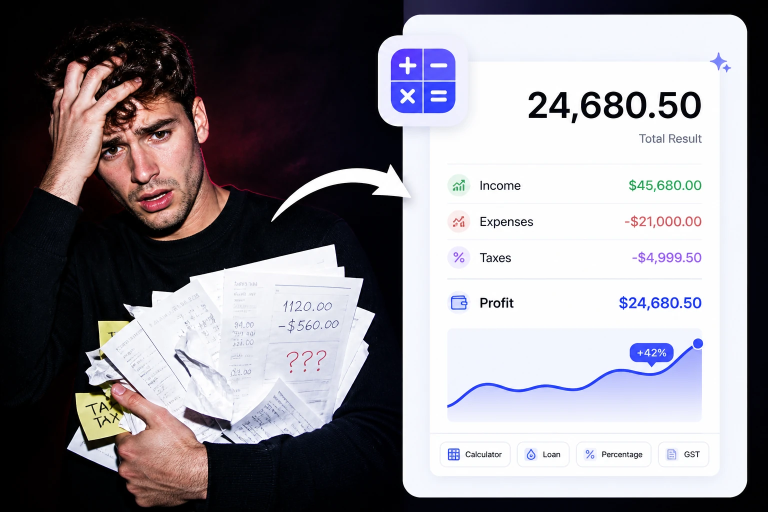 Free Calculators & Converters tools — browser-based, no sign-up