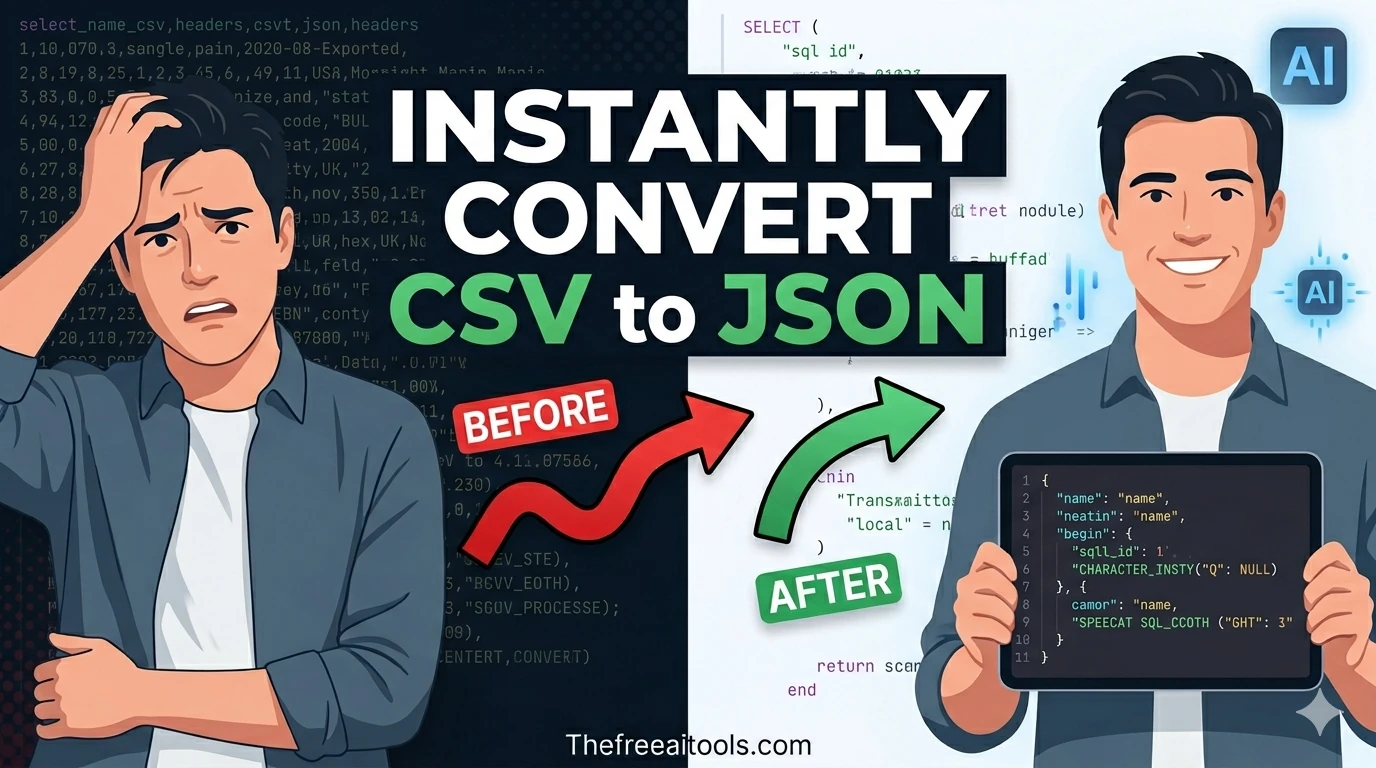 CSV to JSON Converter — free online tool