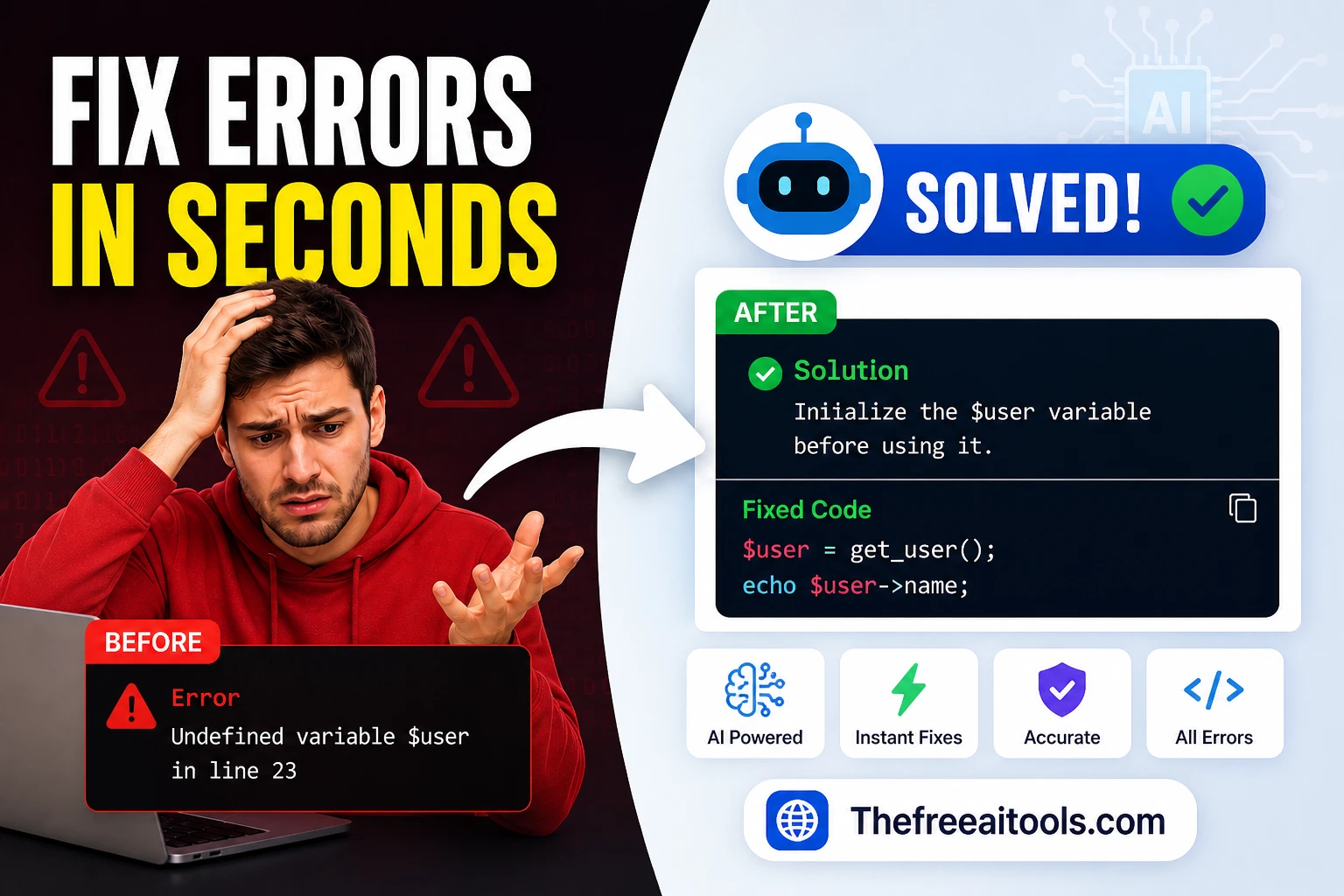 Error Message Solver — free online tool interface