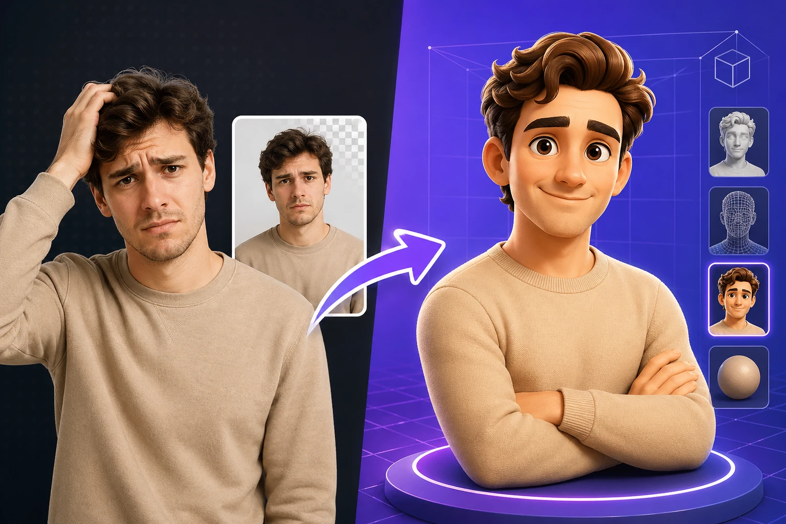 2D to 3D Image Effect — free online tool