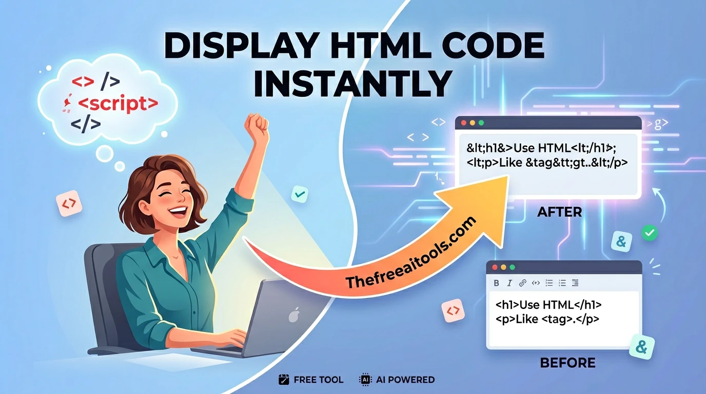 HTML/XML Escape — free online tool