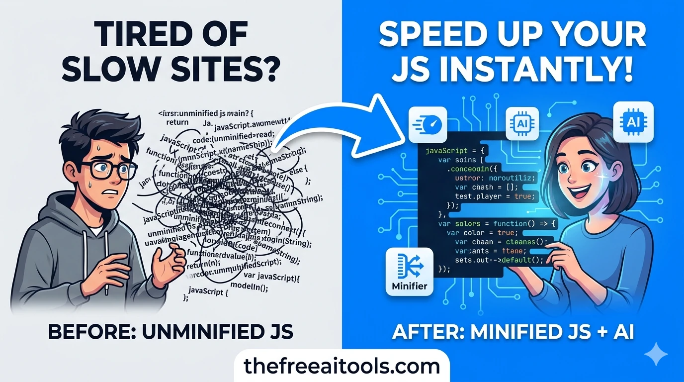 JavaScript Minifier/Formatter — free online tool