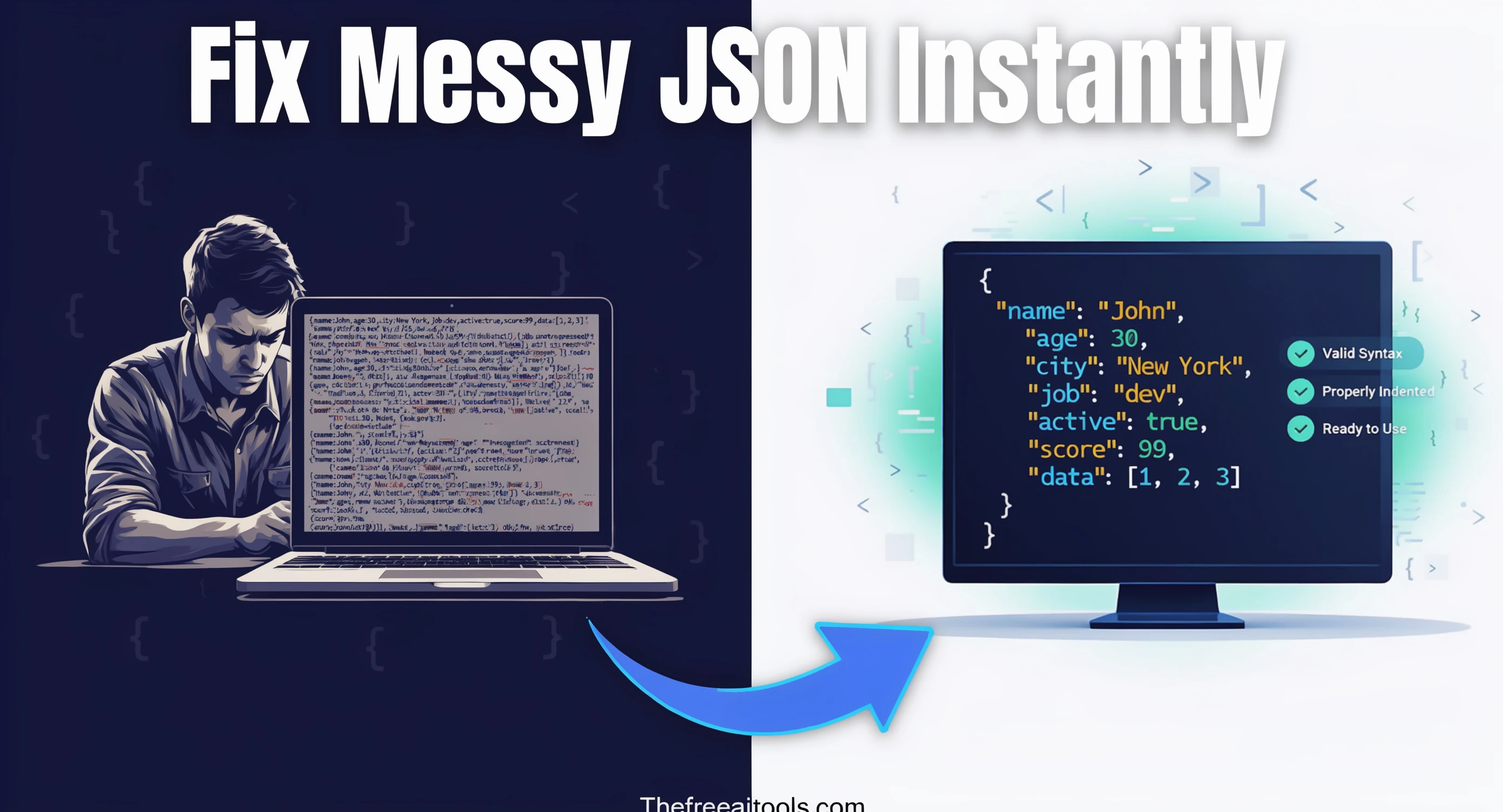 JSON Formatter & Validator — free online tool
