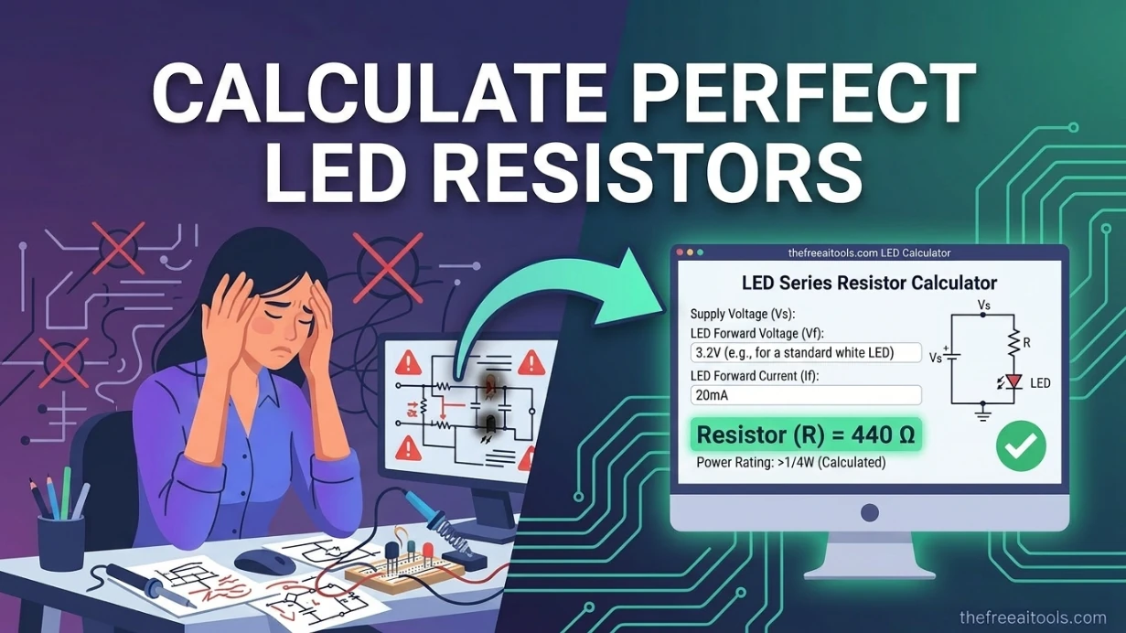 LED Series Resistor Calculator — free online tool