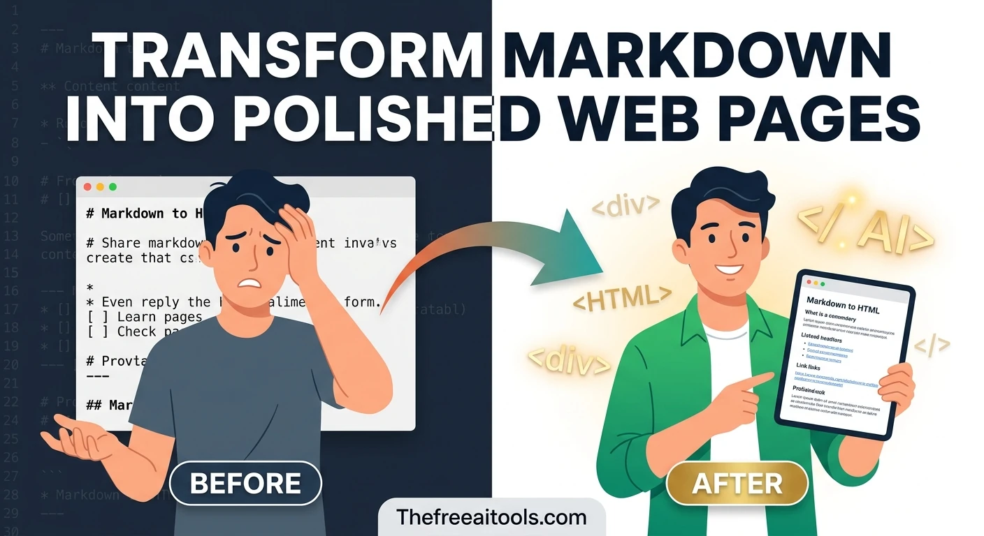 Markdown to HTML Converter — free online tool