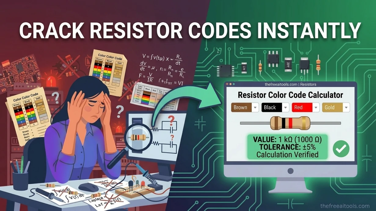 Resistor Color Code Calculator — free online tool