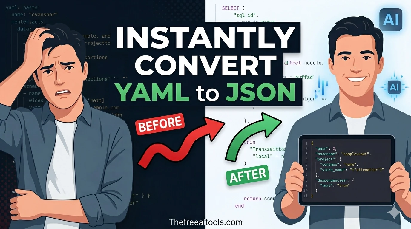 YAML to JSON Converter — free online tool